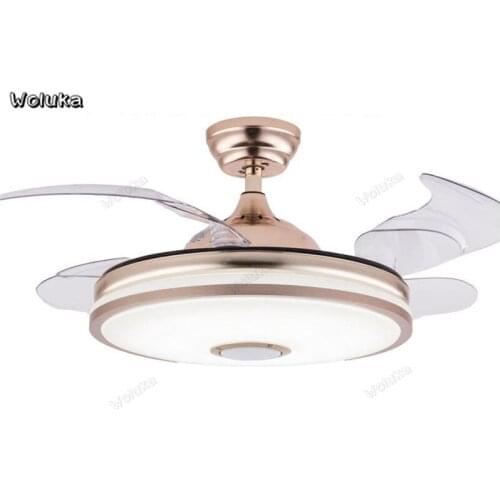 Nordic ultra-thin ceiling fan light invisible modern minimalist dining room bedroom fan light CD50 W07