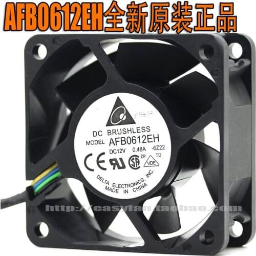 Brand new DELTA AFB0612EH -6Z22 6CM 0.48A 6025PWM cooling fan