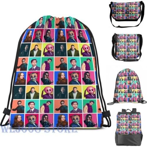 Funny graphic print shoulder Bags women The Umbrella Academy - Character Collage Single shoulder backpack travel for men Gym Bag