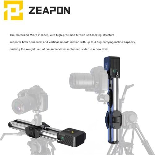 Zeapon Motorized Micro 2 Camera Rail Slider Track Dolly Automatic Motor Rail Slider Estabilizador Celular Video Camera Dslr