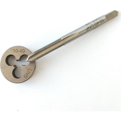 10-40 HSS Taper RIight Hand Thread Tap And Round Thread Die Set