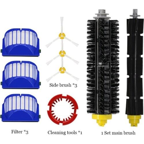 Accessories For irobot Roomba 600 Series (Not for 645 655) & 500 Series main brush,side brush,Filter