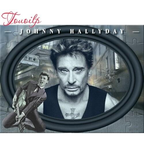 Diamond Embroidery,Full,Johnny Hallyday Diamond Painting,Abstract,Cross Stitch,5D,Needlework,Rhinestone,Mosaic,Decoration,Gift