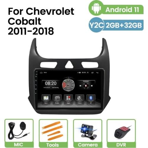 TomoStrong Android 11 Car Stereo Radio Multimedia Player For Chevrolet Cobalt 2 2011 2012 2013-2018 Gps Navigation Carplay WiFi