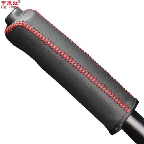 Yuji-Hong Car Handbrake Cover Case for Benz Smart forjeremy Mercedes-benz Car Styling Genuine Leather Covers