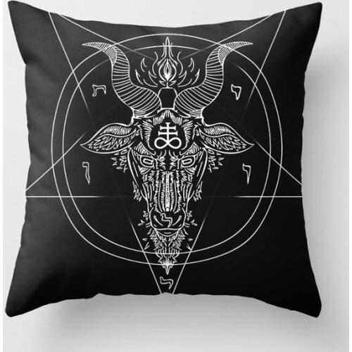 Leviathan Pentagram Decorative Pillow Cushion Covers Square Pillowcase for Sofa Cotton Linen Pillow Cover