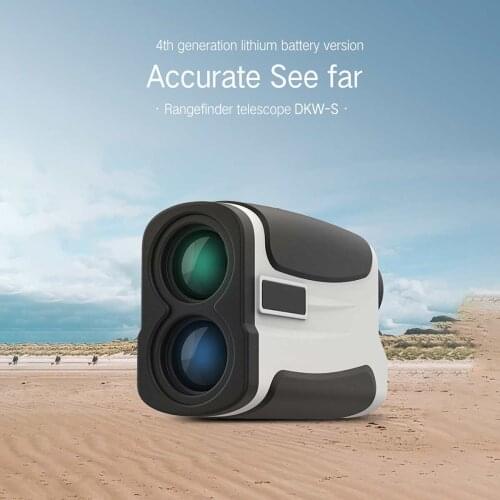 Telescope Laser Range Finder Digital Distance Meter 6X Magnification HD View USB Rechargeable Laser Range Hunting Monocular Golf