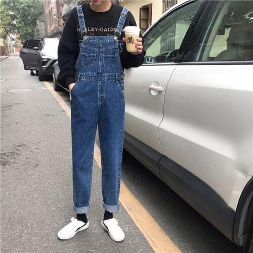 Women Denim Pants Fashion Casual High Waist Korea Ripped Ladies Jeans Student Femme Loose Jean Streetwear