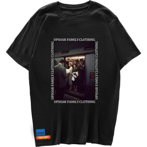 Retro painting printed Japanese T-shirt 2020 mens summer hip-hop casual short-sleeved shirt T-shirt fashion booty T-shirt