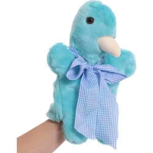 Simulation bird pigeon animal hand puppet plush kindergarten early education storytelling props good quality soft doll kids gift