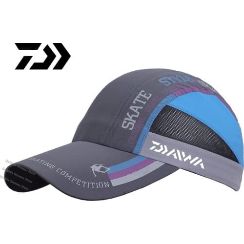 DAIWA Summer Outdoor Sun Hats Quick Dry Women Men Golf Fishing Cap Adjustable Unisex Baseball Caps