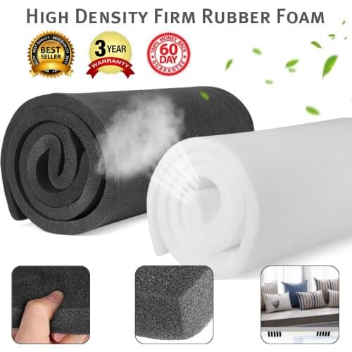 KIWARM High Density Seat Foam Rubber Replacement Upholstery Cushion Pad Length 2000X50X25mm Two Color
