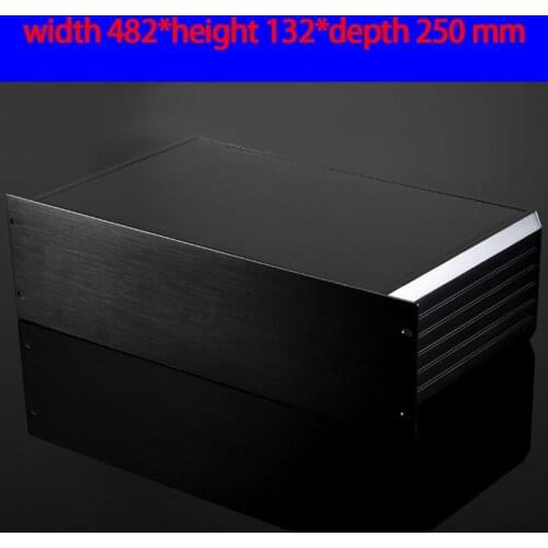 KYYSLB 482*132*250mm 3U-250 19 Inch Instrument Amplifier Aluminum Chassis Power Communication Industry Case Shell