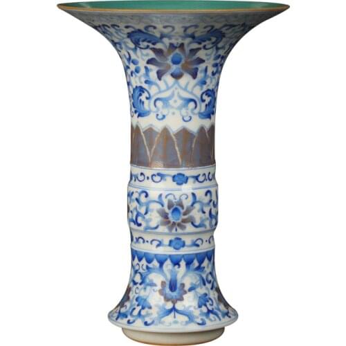 Creative Fancy Classic Antique Blue and White Porcelain Vase For Home Office Decor Wedding Gift