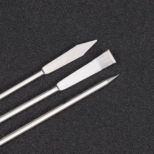 Stainless Steel Reagent Spoon Micro Laboratory Sampling Premium Experiment Sampling Spoon Medicine Spoon Reagent Spoon 3PCS