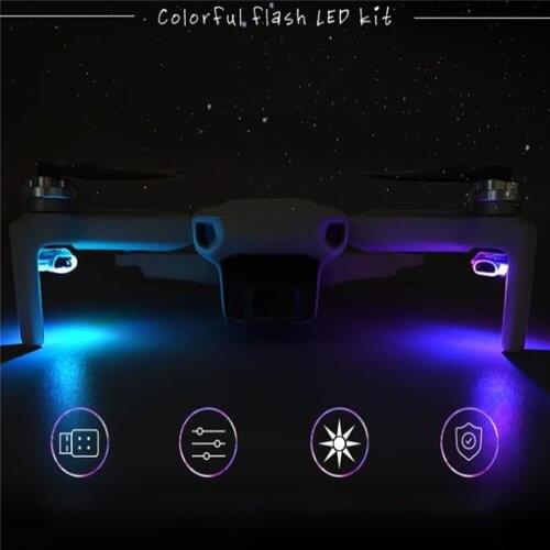 Mini Colorful Night Light Flashing Light Signal Indicator Rechargeable for DJI Mavic Mini 2 Drone