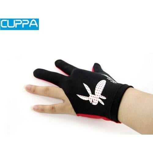 2017 New Cuppa Red Color Three Fingers Billiard Pool Madam Gloves Snooker Billiard Accessories China