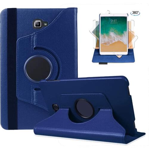New 360 Rotation Flip PU Leather Sleeve Case For Samsung Galaxy 2016 Tab A 10.1 SM-T580 SM-585 Tablet Cover with Auto Wake/Sleep