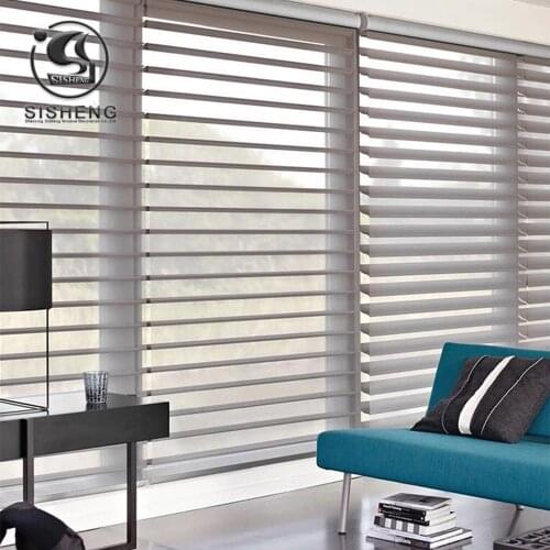 Window curtain blind light firtering polyester fabric shangri-la blinds