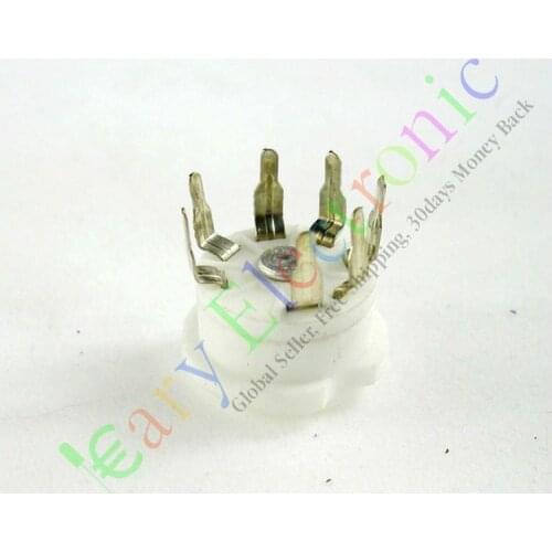 Wholesale and retail 4pcs MINI 7pin PCB Ceramic vacuum tube sockets valve base 12AE6 6AT6 6BK6 12AV6 free shipping