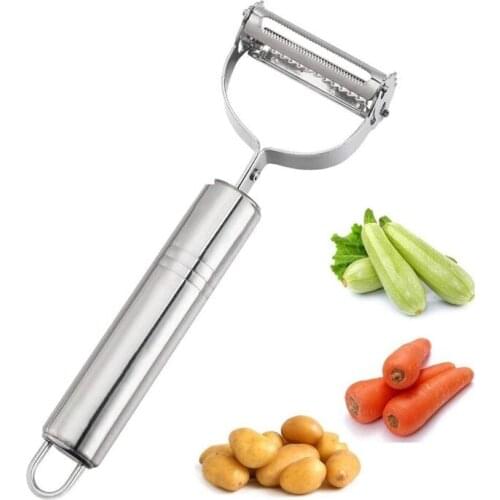 Stainless steel peeler grater multifunctional double-head fruit peeler fruit and vegetable peeler