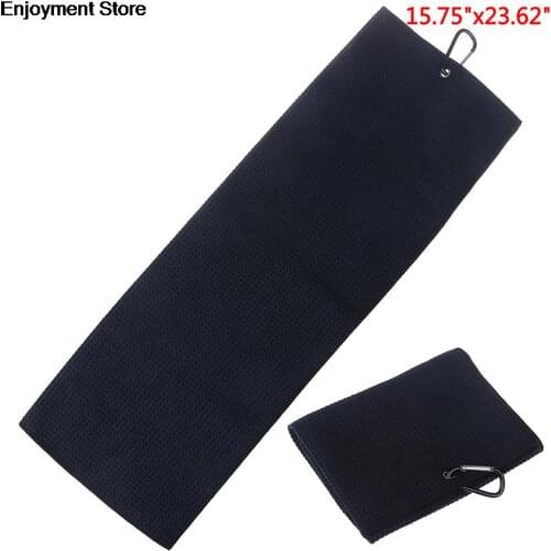 Microfiber Golf Towel 40x60cm With Hook Cleans Clubs Balls Hands Golf Towel 16" X 20"