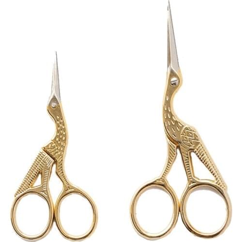 Durable Stainless Steel Scissors Retro classic Art Stork Bird Scissors DIY Sewing Tailor Cutters Styling Tools Home accessory