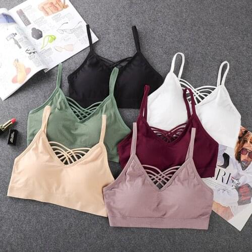Sexy Women Tube Tops Crop Top Underwear Sports Wrap Top Streetwear Sleeveless Camis Wireless Bralette Female Bandeau Top