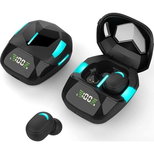 DGYZZMAX Bluetooth Headset TWS Wireless Headphone Hi-Fi Sound Breathing Lamp Zero Delay Bluetooth Headphone For IOS HuaWei