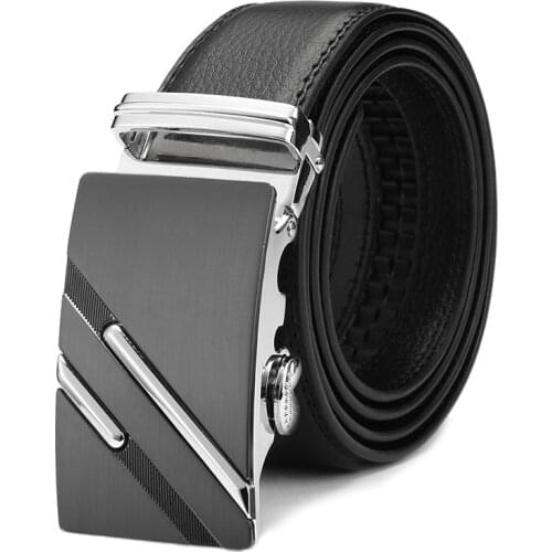 High-quality mens brand Leather belt ,Business Mens Belts , Fashion Solid Color plus long Metal Buckle Belts Men