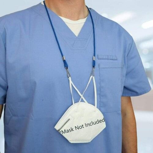 1PC Mask Hanging Rope Face Mask Lanyard Disposable Mask Lanyard Holder Adjustable Traceless Ear Hanging Rope With Two Hook