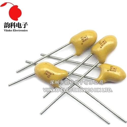 100pcs DIP Tantalum Capacitor 10V 16V 20V 25V 35V 50V 0.1UF 0.22UF 0.33UF 0.47UF 1UF 2.2UF 4.7UF 10UF 15UF 22UF 47UF 100UF 220UF