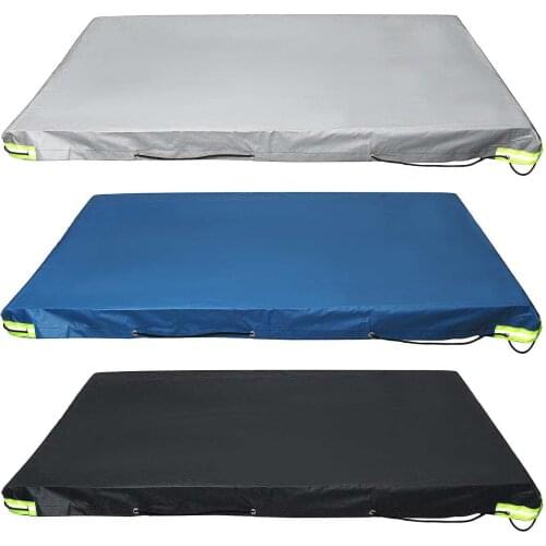 152x92x13cm Trailer Car Cover Waterproof Windproof Dust Protector With Rubber Belt Outdoor Auto Roof Tent Cover Canopy