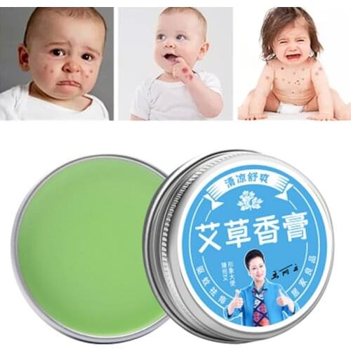 Wormwood Cream Antibacterial Anti-allergic Mosquito Repellent Peppermint Oil Wormwood Extract for Mother and Baby Skin Care 20g