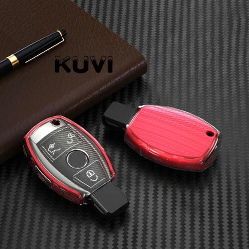 Car Key Protection Case Cover For Mercedes Benz W203 W210 W211 W124 W202 W204 W212 W176 AMG Accessories Keychain Holder Keyring