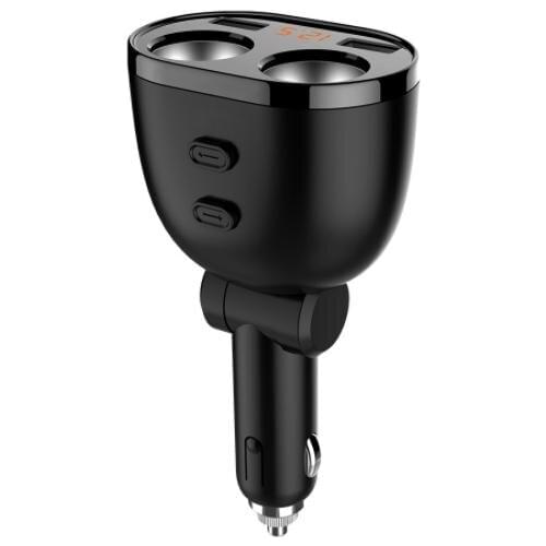 100pcs 5V 3.6A Dual USB Car Charger 2 USB Fast Charger 80W Cigarette Lighter Socket Splitter Power Adapter