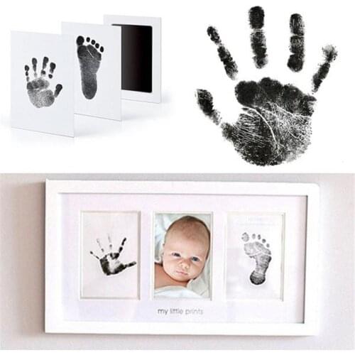 Safe Non-toxic Baby Handprint Footprint Inkless Touch Ink Pad DIY Photo Frame Decor Newborn Pet Dog Paw Prints Souvenir Gift