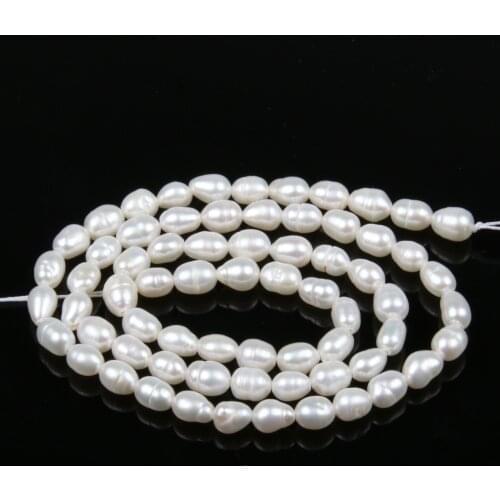 Natural Freshwater Pearl Beads High Quality 38cm Punch Loose Beads for DIY Women Elegant Necklace Bracelet Jewelry Making