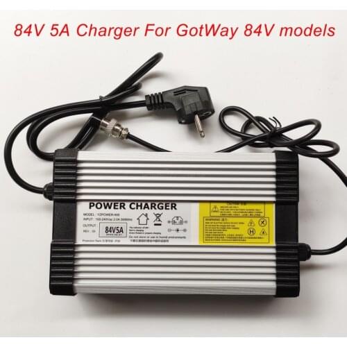 Fast charger Electric unicycle 84V 5A charger GotWay Nikola Msuper X Monster Quick charger fit to GotWay all 84V model EUC