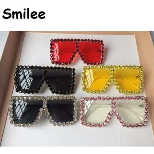 Kids Rhinestone sunglasses children Big Frame Black Square Diamond Oversized Sunglasses Girls Shiny Rhinestone Glasses party