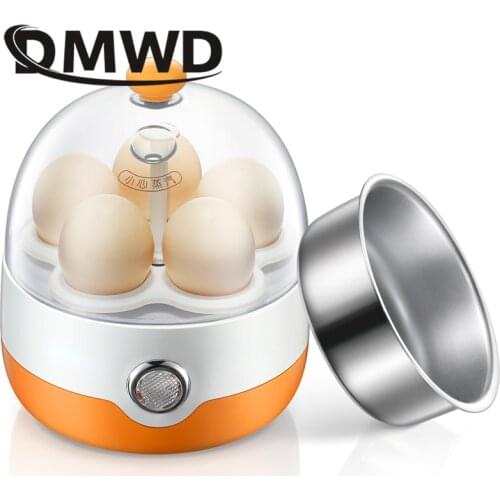 DMWD Multifunctional Electric Egg Boiler Food Cooking Steamer Automatic Steamed Eggs Cooker Poacher Heating Breakfast Machine EU