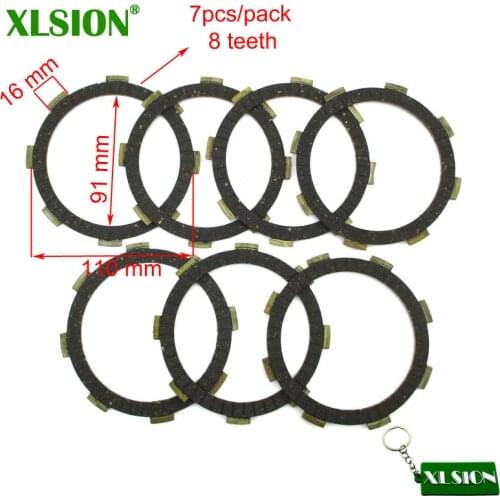 XLSION Engine Clutch Friction Plate For CG CB 200cc 250cc Dirt Bike 4 Wheelers ATV Quad Shineray Bashan Zongshen