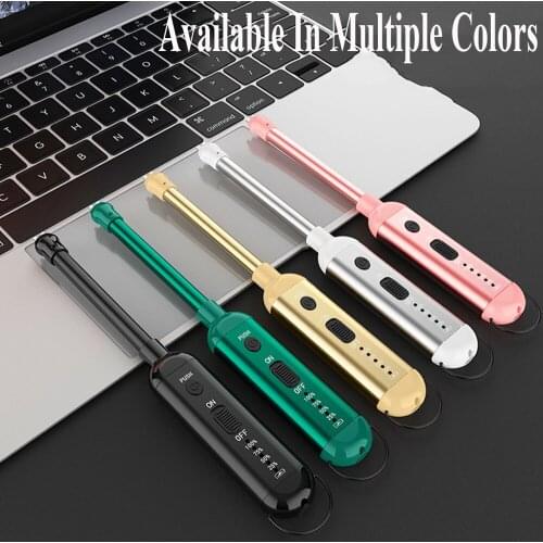 Kitchen Gadget Windproof Candle BBQ Lighter Dropship Suppliers Lighters Long For Grill Pink USB Rechargeable Electric Lighter