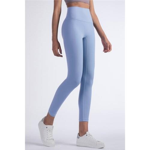Womens Legging Pants Pure Colors High Waist Hot Sale Fitness Female Full Length Running Pants Comfortable Formfitting Yoga Pant