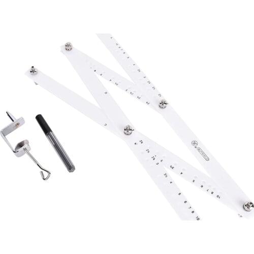 Hot 34cm Scale Drawing Ruler Artist Pantograph Folding Measure Ruler Reducer Enlarger Tool Art Craft For Office School Supplies