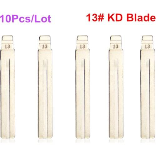 High Quality 10 pcs/lot Metal Blank Uncut KD Key Blade Type #13 for Hyundai IX35 for Toyota Crown Flip Remote Key DIY Blade