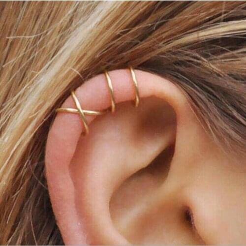 Fashion Leaf Clip on Earrings for Women Clip Earrings Without Piercing Earrings Punk Jewelry AM2118