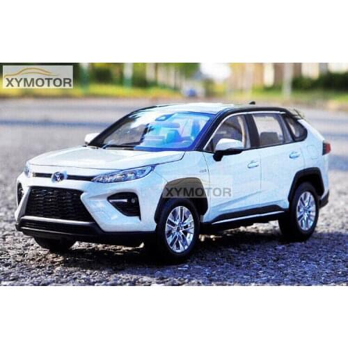 New 1:18 TNGA For Toyota WILDLANDER 2020 SUV Diecast Car Model toys gift Collection Ornament White/Blue Metal,Plastic,Rubber