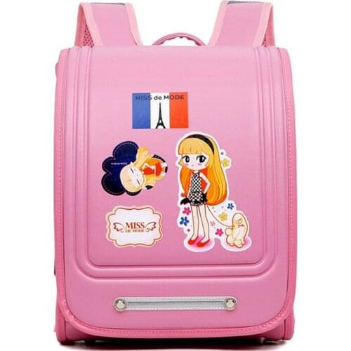 OURCIAO New Primary School Students Backpack 2020 Cartoon Childrens Backpacks 1-3 grade Lovely PU leather School Backpacks