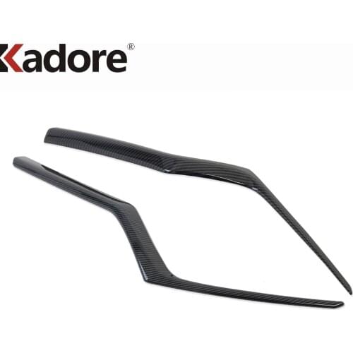 For Honda CRV CR-V 2017 2018 2019 Carbon Fiber Car Front Grille Cover Trim Molding Protector Sticker Exterior Accessories